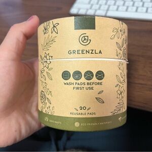 Greenzla Cotton Bamboo Pads 20 reusable brand new makeup remover face wash pads